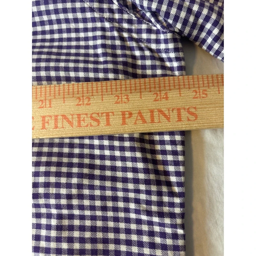 Polo Ralph Lauren Gingham Button Down Mens XL Purple White Preppy‎ Logo